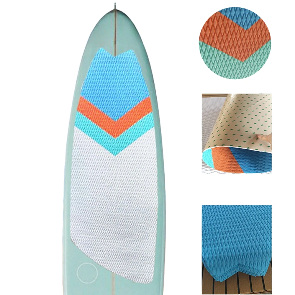 EVA Surf Grip Pads For Sup/Paddleboard/Inflatable Surfboard Traction Deck Pads Anti Slip Mat 3M Glue High Viscosity Foot Pad