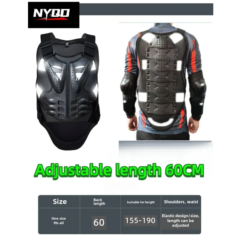 

Motorcycle Vest Armor Spine Chest Back Protector Motorcross Motorcycle Body Armor Back Spine Protective Gear