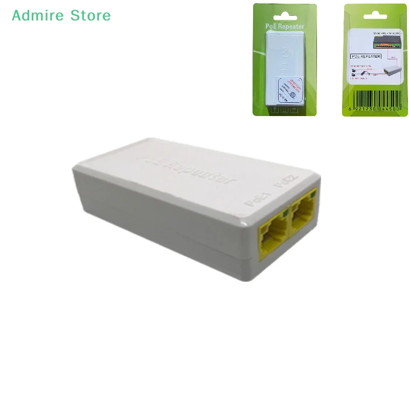 

1 Piece 100Mbps 1 To 2 PoE Extender IEEE802.3af/at Plug&Play 48V 2 Port Repeater For PoE Switch NVR IP Camera AP Network