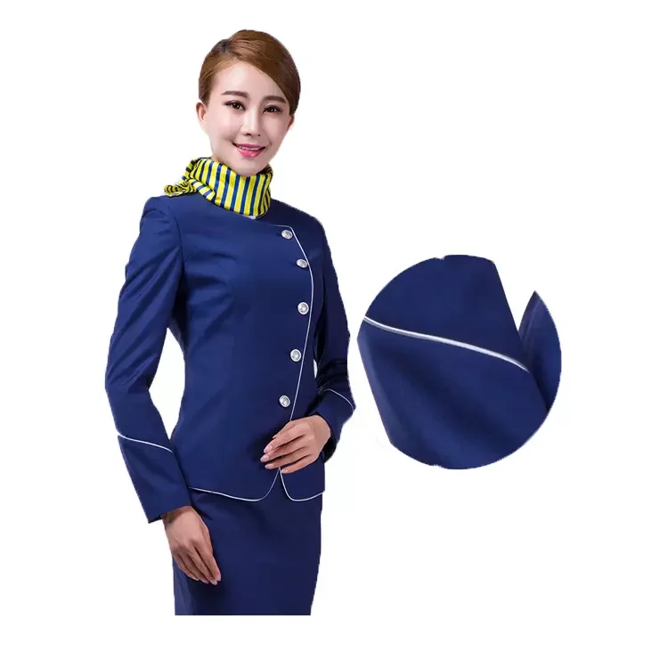 2023 New Airline Flight Attendant Color Women Pilot Suit Uniform