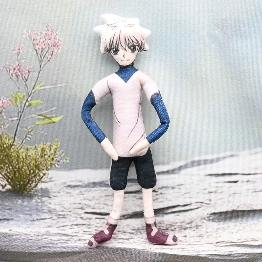 Anime HUNTER Killua Zoldyck Cosplat muñeco de peluche de algodón mascota delgada forma giratoria habitación modelo abstracto decoración regalo