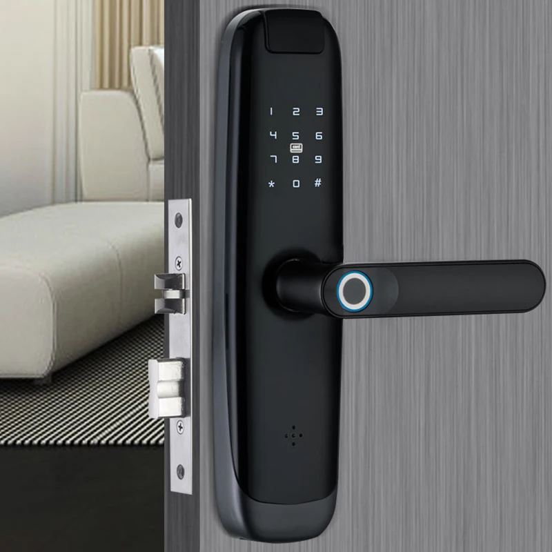 Tuya Smart Wifi Lock or Blue-tooth TTLOCK Smart Home Bedroom Door Lock with Keys Fingerprint Security Lock