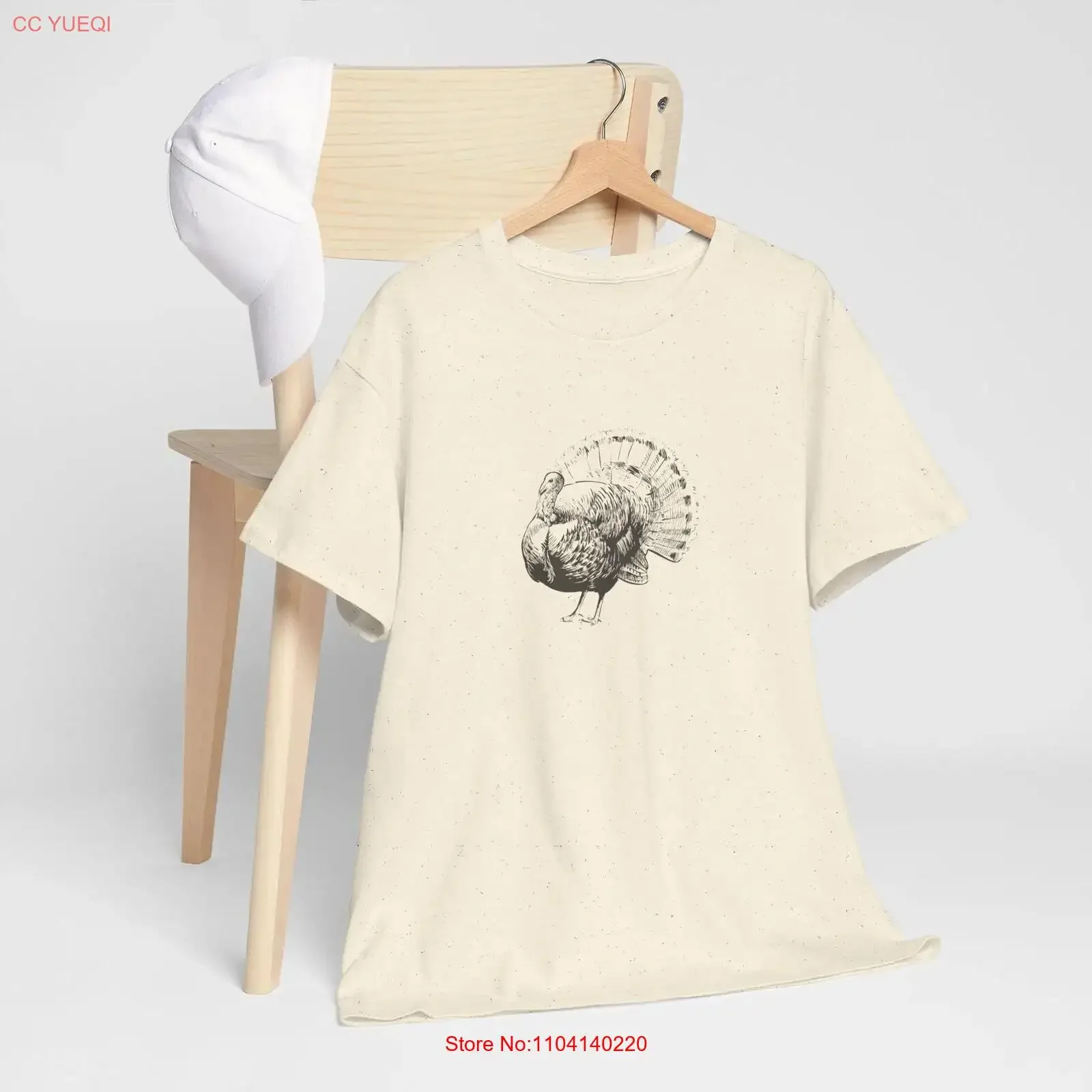 Gobbler Fanned Heavy Cotton T Shirt vintage Washed Versatile streetwear Top For Everyday Wear Casual fashion homme Breathable