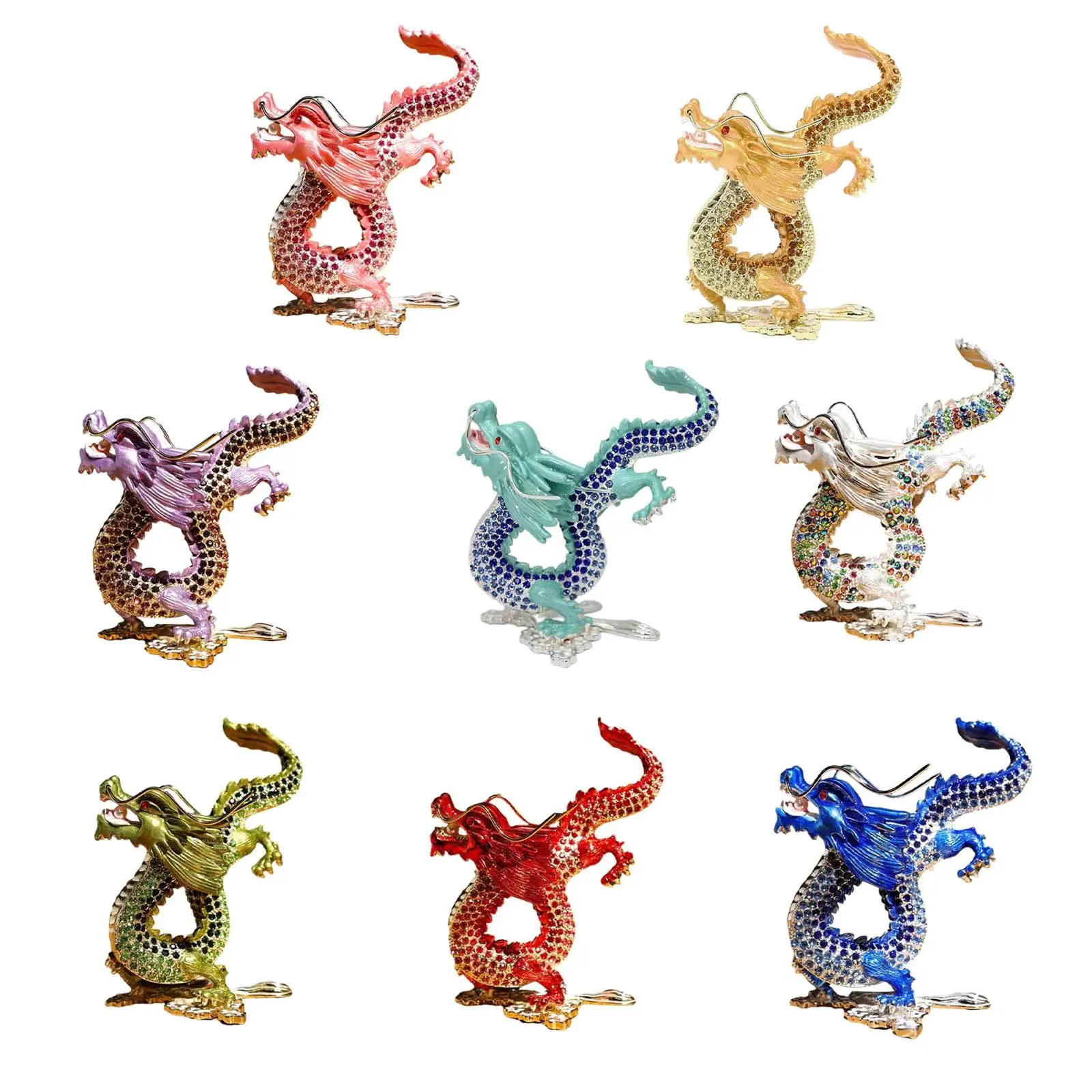 

Mini Dragon Figurine Dragon Statue Dragon Sculpture Animal Sculpture for Spring Festivals Office Desk New Year Gifts