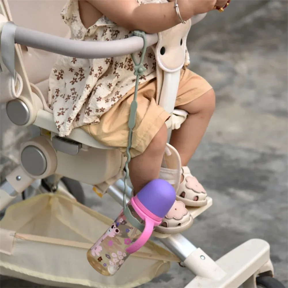 New Silicone Pacifier Chain Anti Fall Rope Stroller Accessory Dummy Nipples Holder Clips Pacifier Safety Straps