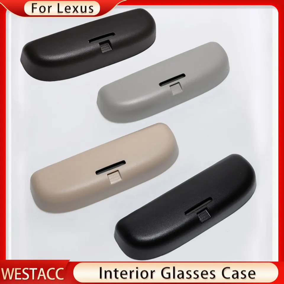Étui à Lunettes De Voiture Lexus IS300H 2013-2023 - Porte-Lunettes Pare-Soleil Multifonction Noir