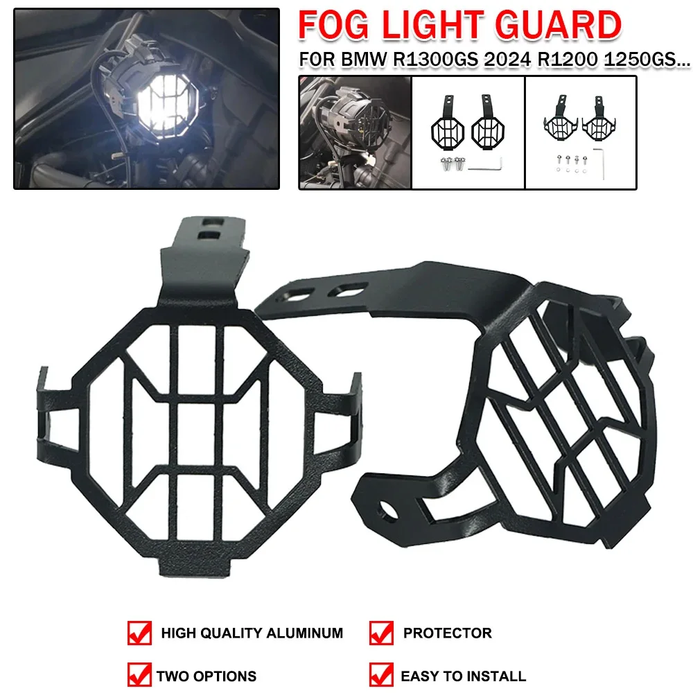 Headlight Protector Grille Fog Light Guard Cover Foglight Protection For BMW F800GS F850 750GS R1200GS R1250GS ADV R1300GS 2024