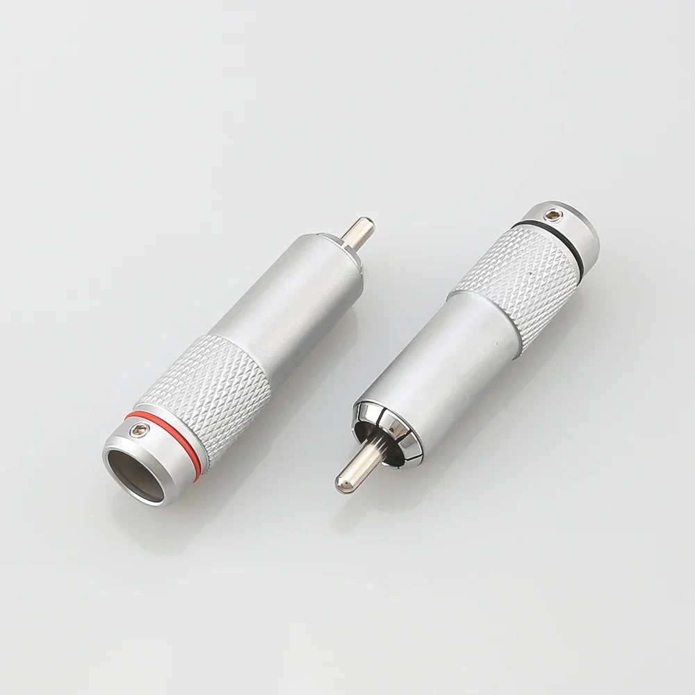 Audiocrast OR08 Rhodium Plated RCA Male Connector Solder for High-End Analogue Cable Phono Plug Audio Accessory
