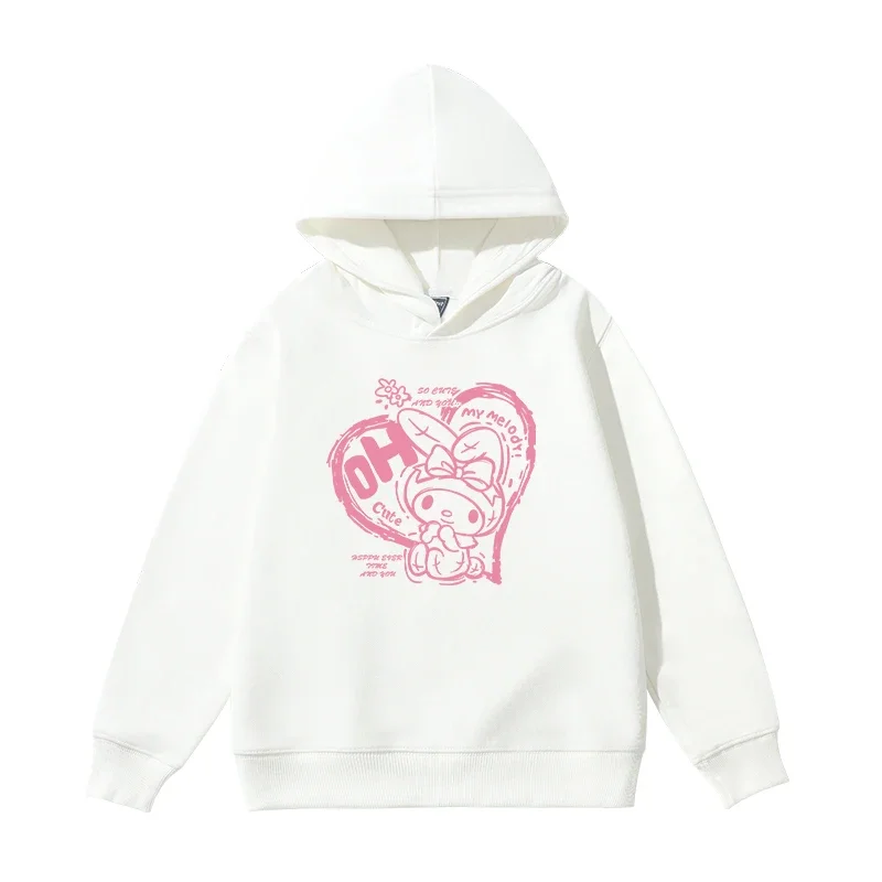 

Детская толстовка с капюшоном, новинка 2025 года, стиль Melody Love, повседневная модная детская толстовка с капюшоном, качественный повседневный топ