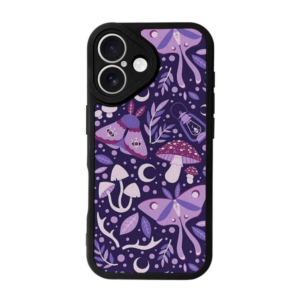 

Phone Case For iPhone 16 Pro Max Silicone Skin Case The Woods (Purple)