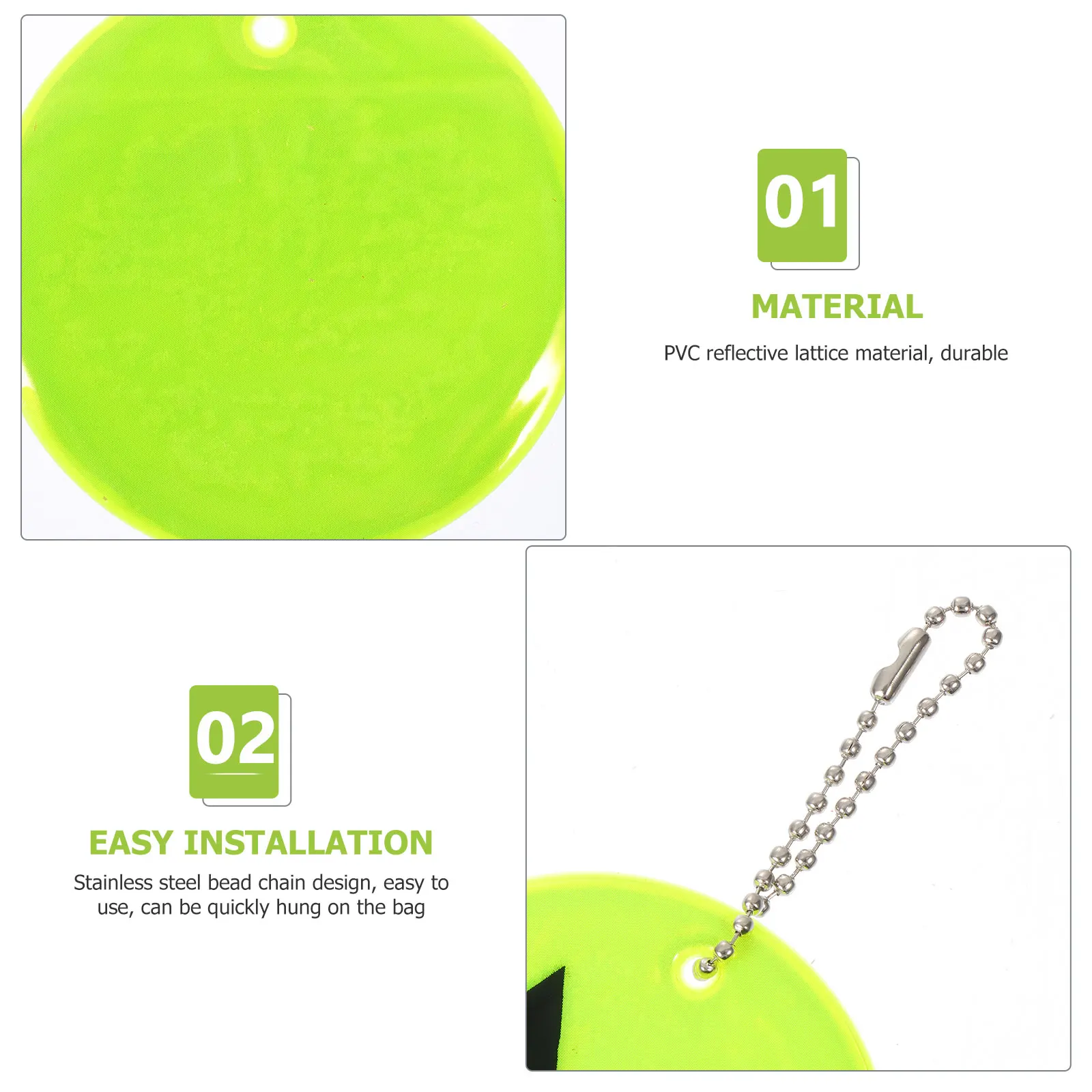 

6 Pcs Backpack Reflective Pendant Student Halloween Pvc Fashionable Accessories