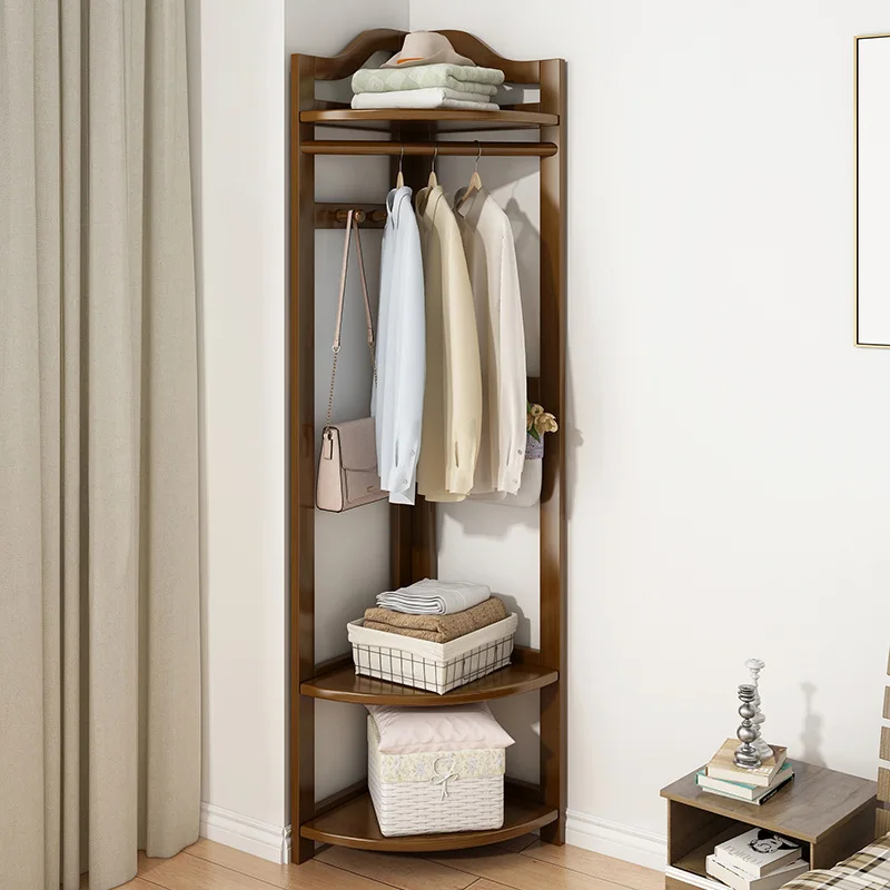 

Coat rack floor-to-ceiling bedroom corner household hanger door vertical indoor simple hanger multi-function