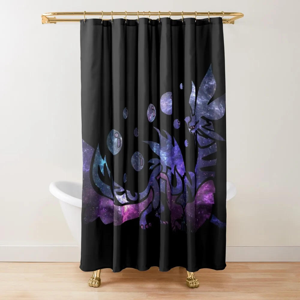

Monster Hunter World - Mizutsune (Galaxy Design) Shower Curtain Bathroom Deco Luxury Bathroom Shower Curtain