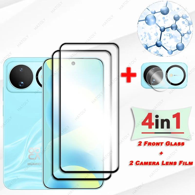 

For Huawei nova 16 Glass Screen Protector For Huawei nova 16 5G Tempered Film Black Edge Protective Film Camera Lens Protector