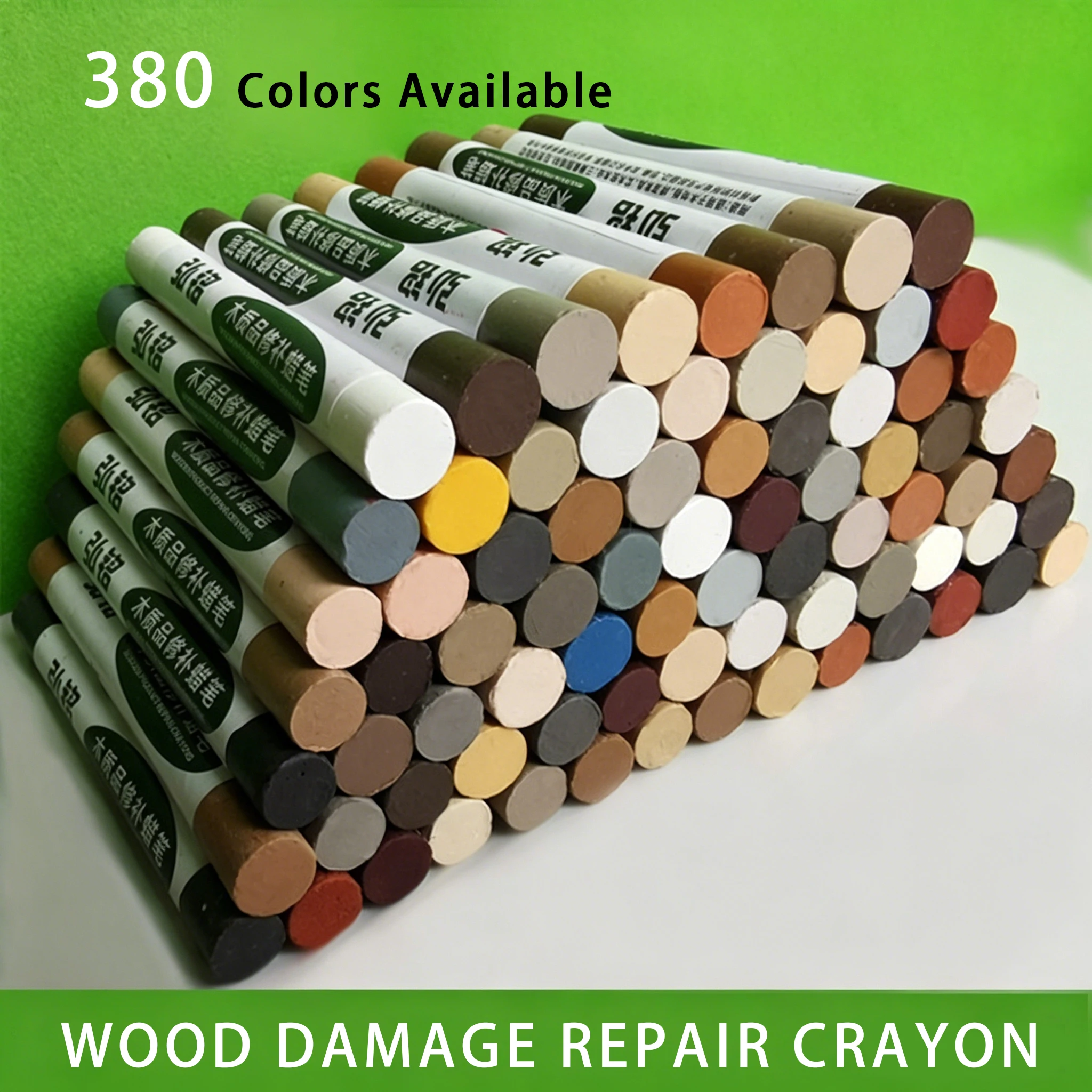Wax Wooden Furniture Floor Repair Pens Damaged Scratch Wood Repair Crayons Scratching Post DIY Repair Materials 380 Colors