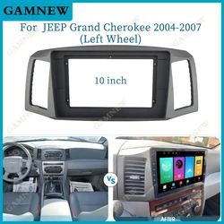 10 Inch Car Frame Fascia Adapter Canbus Box Android Radio Dash Fitting Panel Kit For Jeep Grand Cherokee 2004-2007