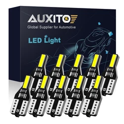 AUXITO 10Pcs W5W T10 LED Bulb 5W5 194 501 Car Interior Light Auto Bulb for Golf 7 Bmw E60 E46 E90 F10 Passat B6 Peugeot 206 Lamp