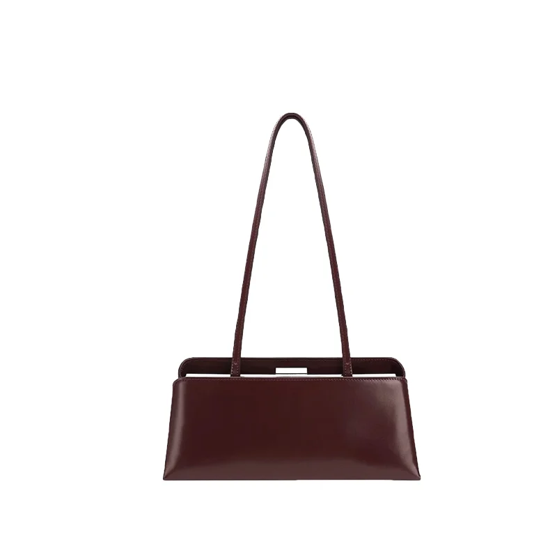 Hoogwaardige metalen frame clip tas dames luxe pu handtassen meerlaagse magnetische gesp portemonnee Franse nieuwe elegante onderarmtas - afbeelding 2