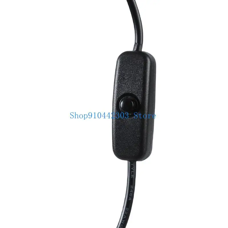 652F USB A to Type C Power Cable OnOff Switches USB Cable for Charging Lamp, Fan, and LED Lights USB Power Cord 30cm