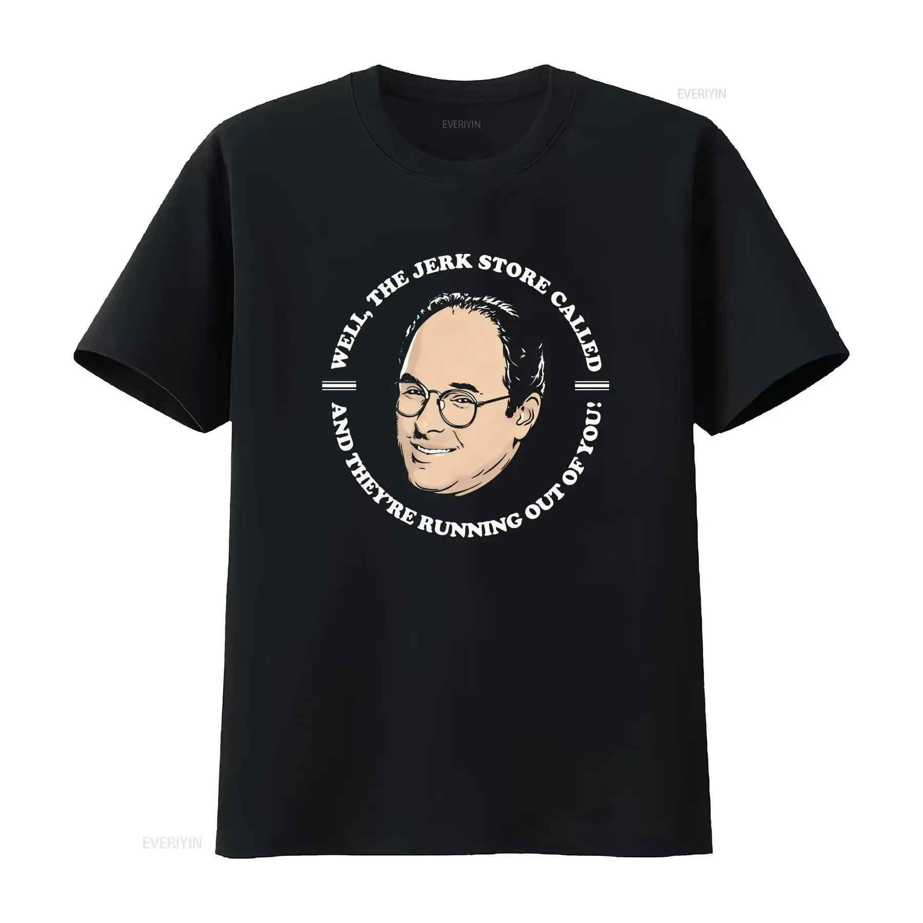 THE JERK STORE CALLED George Costanza T Shirt  vintage Washed designer clothes Unisex Slightly graphic Top For Everyday Wear
