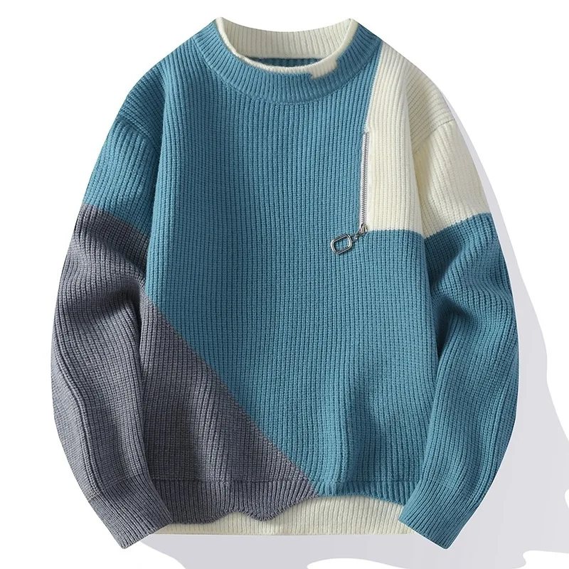 Men Women Fashion Casual Sweater Autumn Winter Thick Warm Pullover Round Neck Loose Knit Sweater High-quality Street Wear