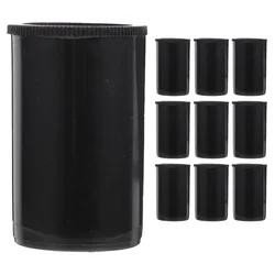 10 Pcs Bulk Container Film Box Camera Reel Canister 540X330X330CM Plastic Empty Canisters Black