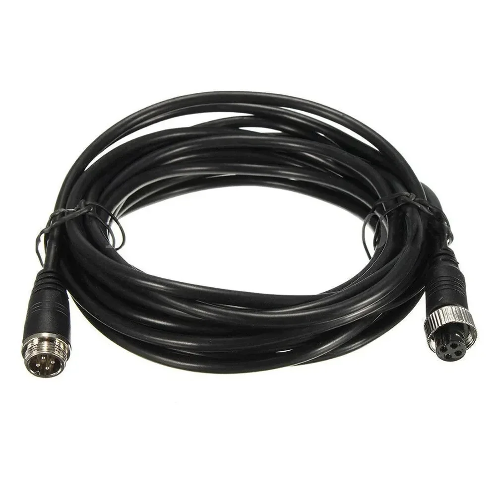 QueenDer 4-Pin Aviation 5m 10m 15m 20m Extension Video Cable For Truck Bus Monitor Camera Connection