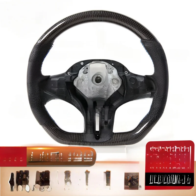 For BMW G Series & 5 Series Carbon Fiber Steering Wheel with 3-color Positioning Linete