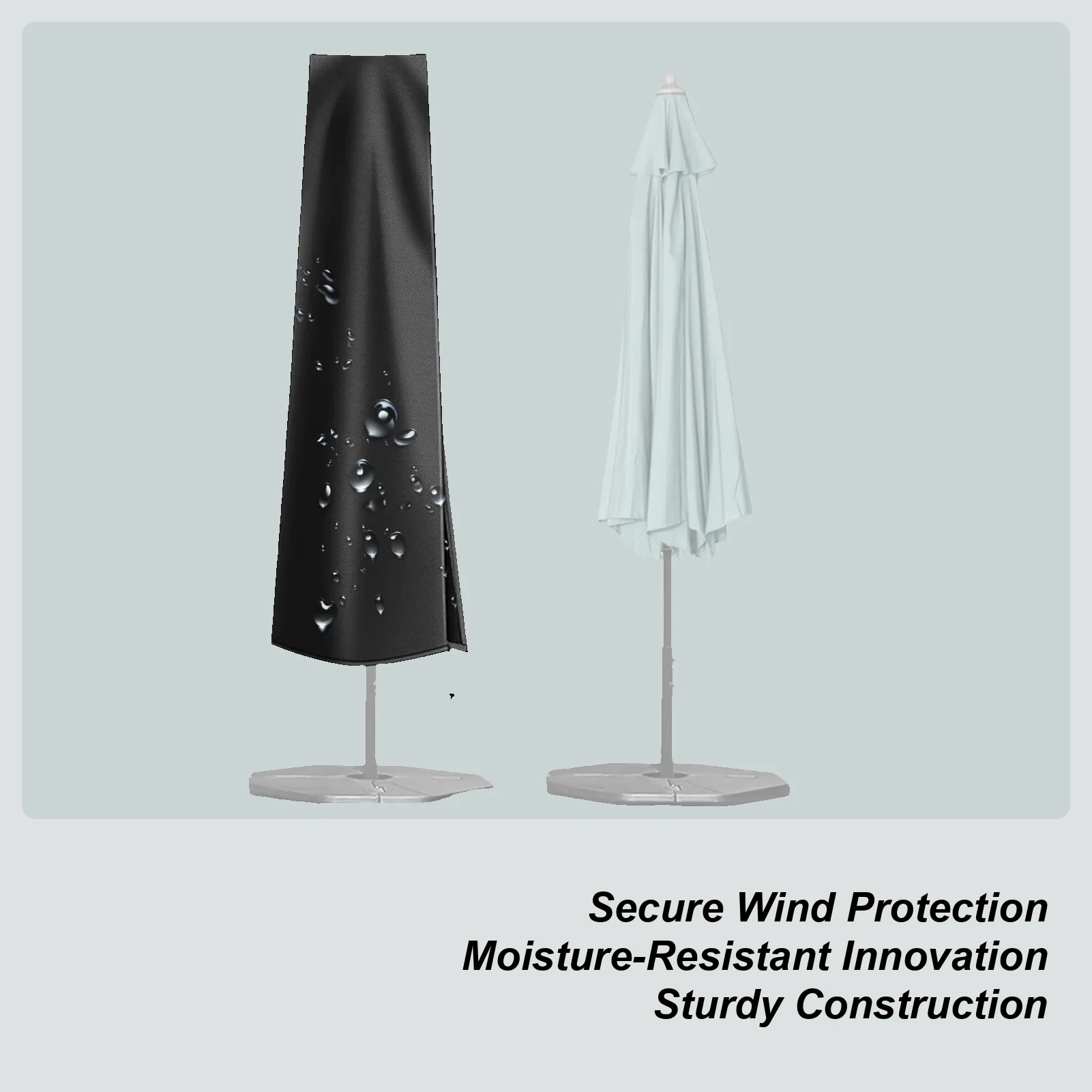 Garden Umbrella dust Cover outside Patio Dustproof Protector for Furniture Deck Apartment Balcony winter protective supplies