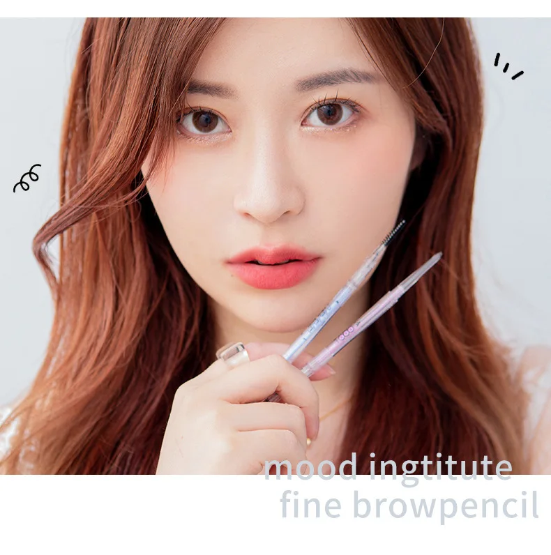 Flortte Eyebrow Pencil Moon Institute Double-head Superfine Waterproof Smudge-proof Eyebrow Pen With BrushMakeup Cosmetic