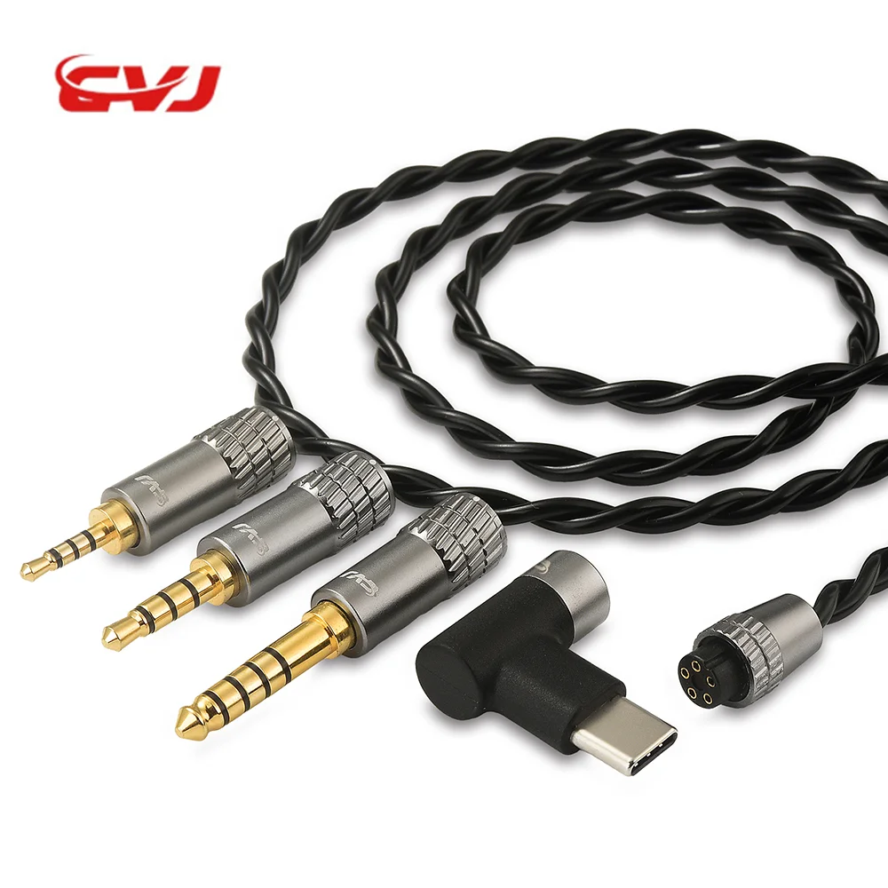 CVJ Hato Typec игровой сменный аудиоштекер стрела микрофона Улучшенная линия гарнитуры 0,75 0,78 mmcx кабель C-Pin 3,5 мм