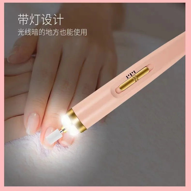 High-speed Nail Polishing Tools Rechargeable Portable Nail Grinder Low Noise for Fingernail and Toenail