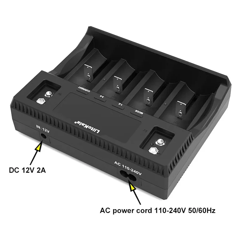 LiitoKala Lii-D4XL 21700 18650 3.7V Li-ion 3.2V LiFePO4 1.2V NiMH/Cd 26650 26700 32700 D AA AAA 9V LCD Display Battery Charger