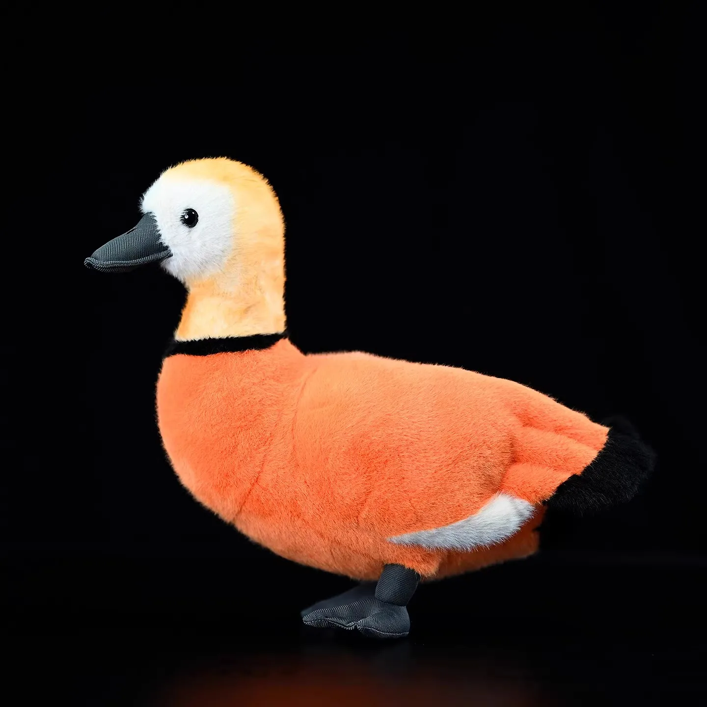 Simulated Animal Ruddy Shelduck Orange Duck Bar Headed Goose Wild Nature Zoo Model Plush Toy Stuffed Doll Girl Boy Friend Gift