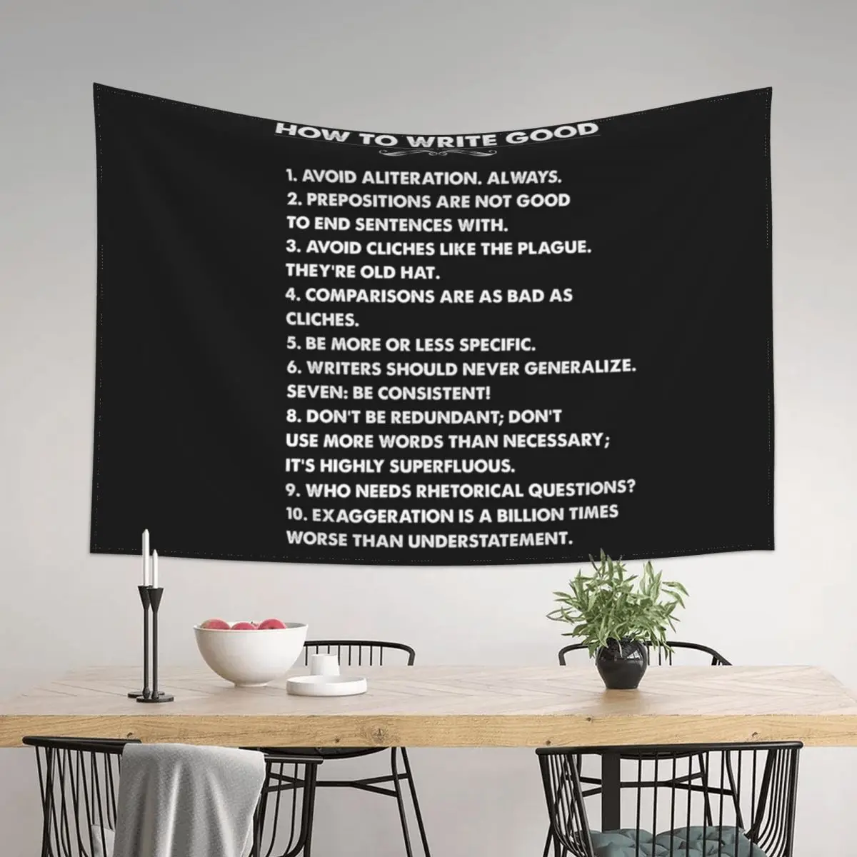 

Grammar Pun Funny English Teacher Literature Fan Readers Book Worm Tapestry Aesthetic Room Decor Bathroom Decor Tapestry