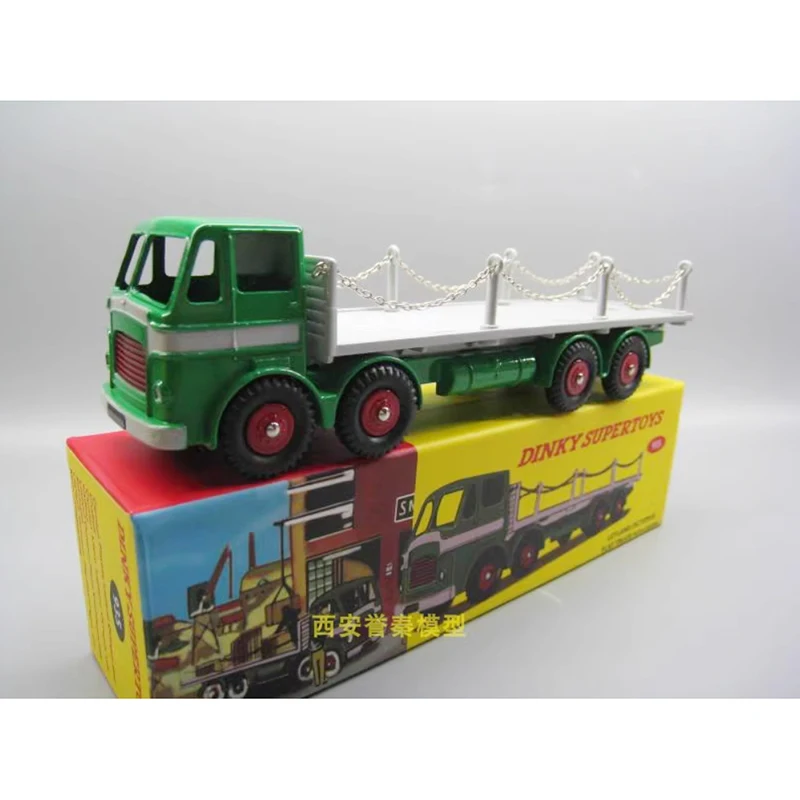 

Игрушки DINKY, литье под давлением, масштаб 1:43, LEYLAND FODEN FLAT TRUCK, прицеп, транспортный автомобиль, коллекция моделей из сплава, подарочные игрушки, статический дисплей