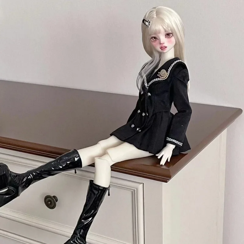 [Nur Kleidung im Verkauf] 1/3 1/4 Maßstab Süßes College-Style Uniform-Kleid-Set für große Puppen, BJD Actionfigur-Körper – Detail 5