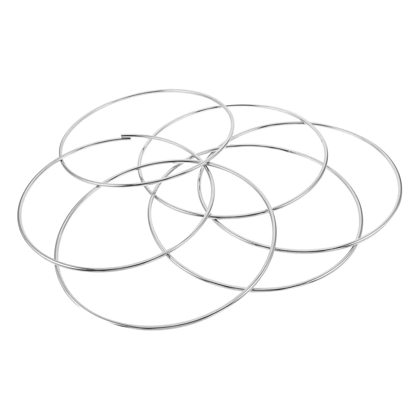 1Set Six Linking Rings Magician Trick Set Performance Prop for Adults Kids Props Party Trick