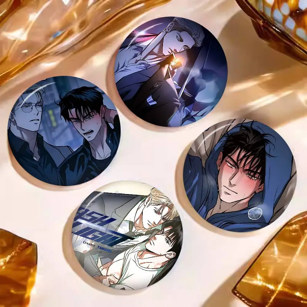flashlight bl Anime Tinplate Soft Button Pin Brooch Metal Badge Custom Jewelry Accessories Hat Bag Lapel