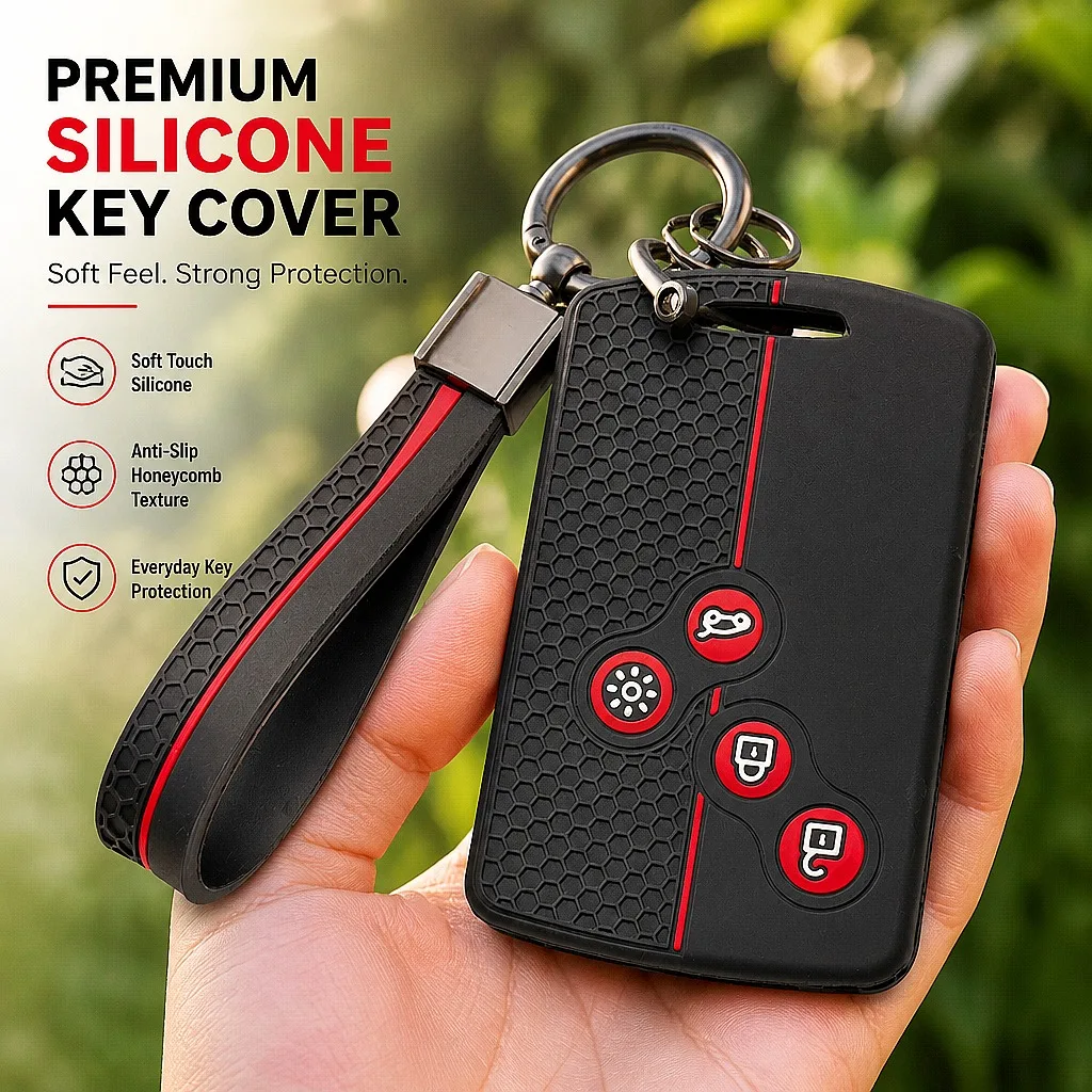 Key Case Cover  For Renault Zoe Captur Clio 5 Arkana Megane 4 Scenic Espace Kadjar Four with Keychain Anti-Scratch Shockproof