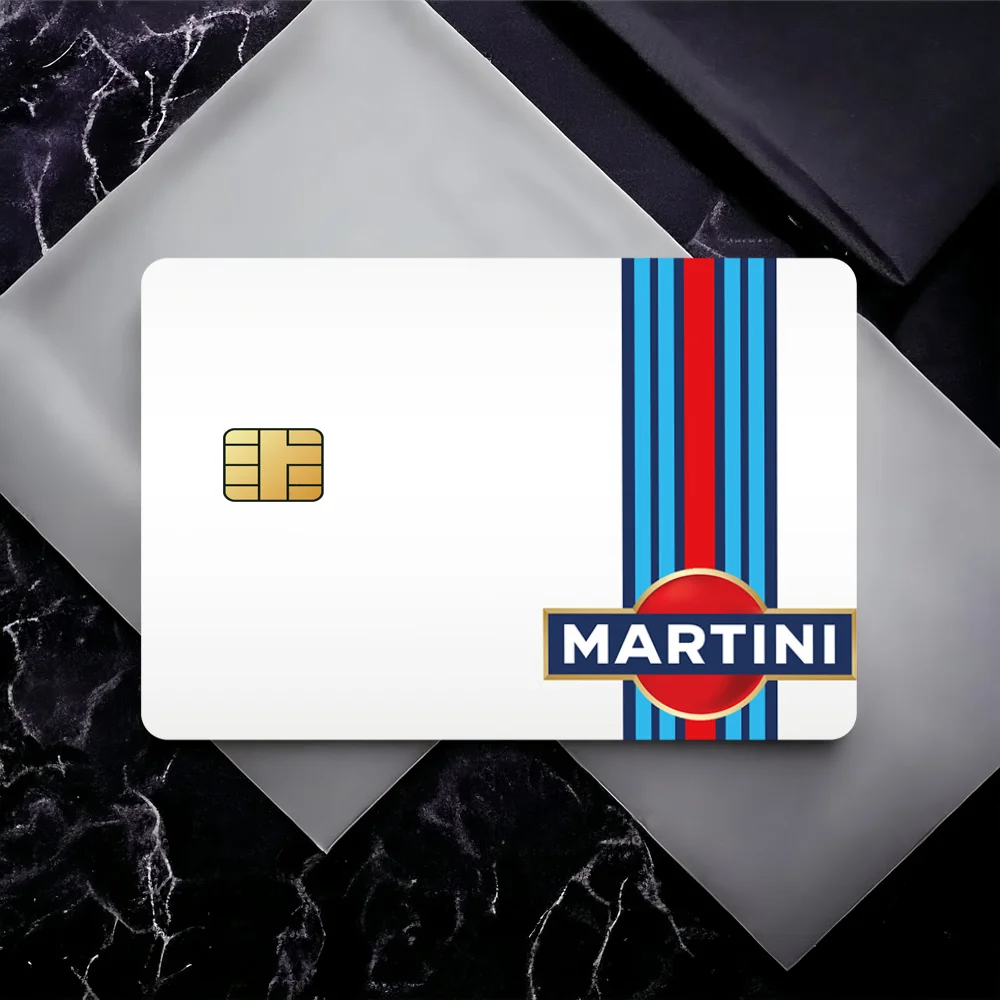 Car M-Martini Racing Cool Decorative Small Waterproof Chip 4PCS Card Sticker New Anti-Scratch