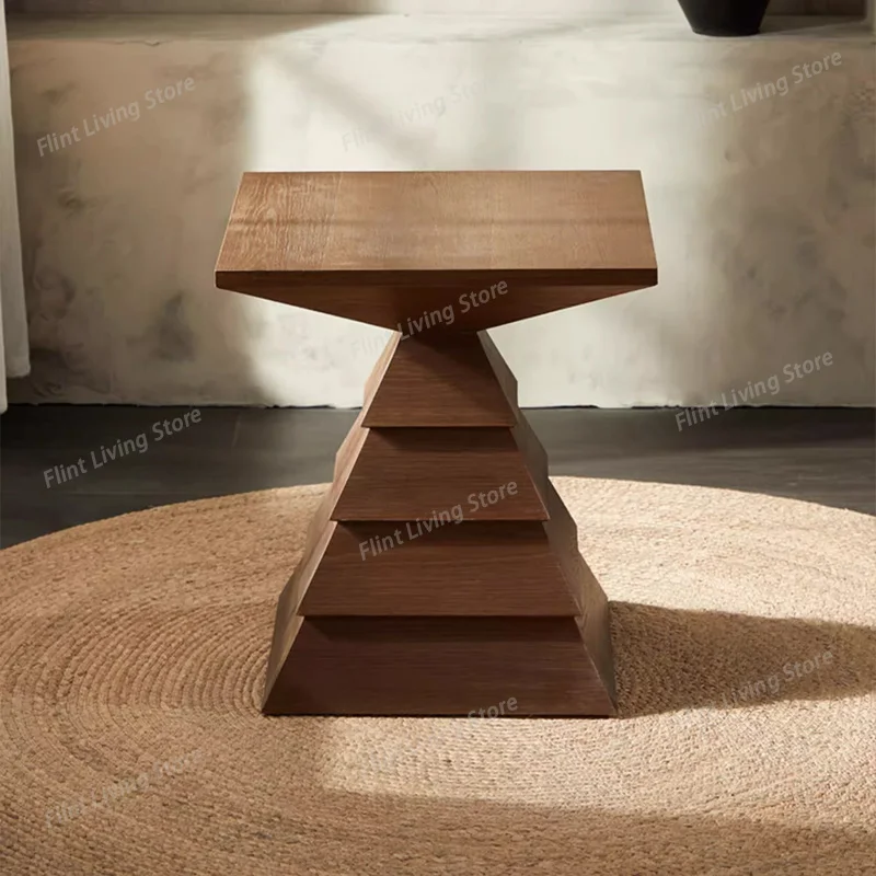 Nordic Pyramid Sofa Side Table Modern Living Room Vintage Café Shop Coffee Tables Creative Café Furniture