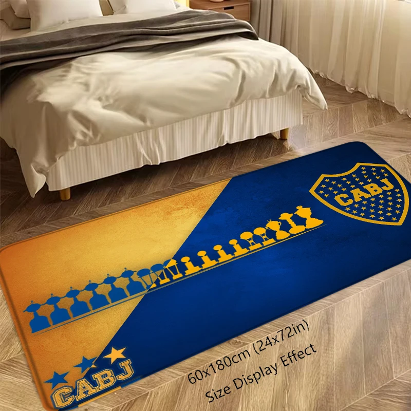Capacho flanela tapete de chão interior pé tapete oração cabeceira esteiras atléticos bocas juniors cozinha corredor tapete macio varanda decoração