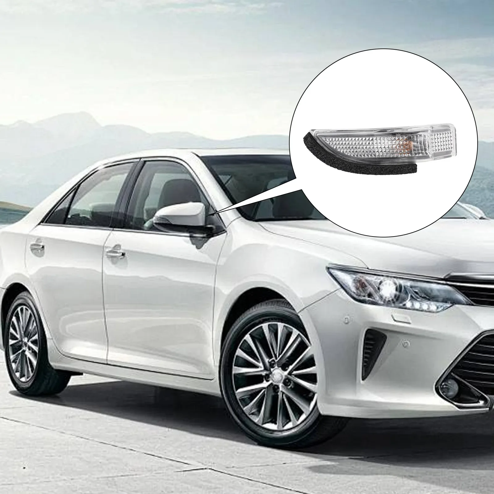 Left Side Mirror Turn Signal Light Lamps Pair For Toyota For Corolla 2014 2018 Enhance Your Car\'s Look And Safety