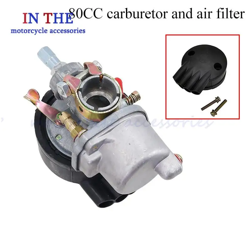 Carburador com filtro de ar para 60cc 66cc 80cc carburador 2 tempos motorizado bicicleta carb carby motocicleta peças da bicicleta