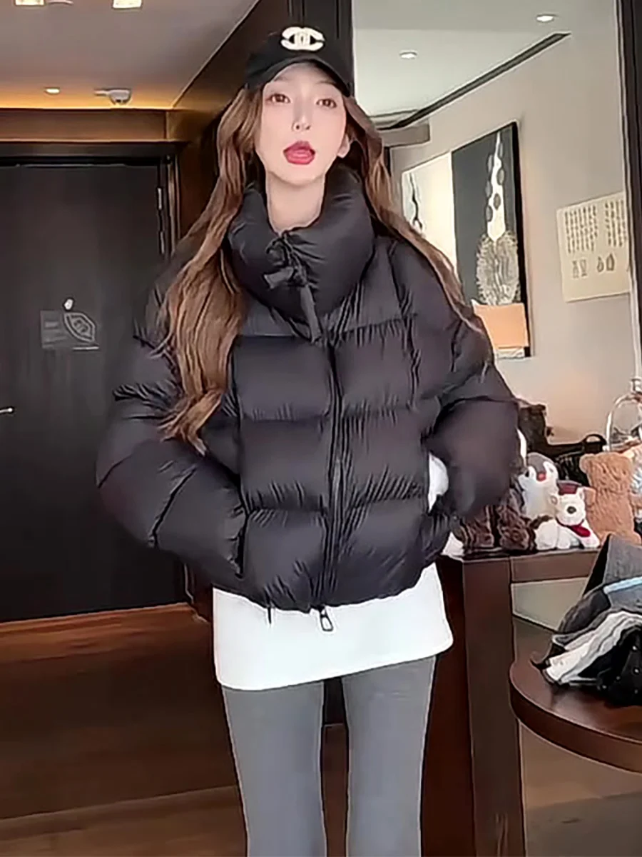 

Утепленная женская куртка-пуховик Bla ort Du с воротником-стойкой, зимняя верхняя одежда в повседневном стиле