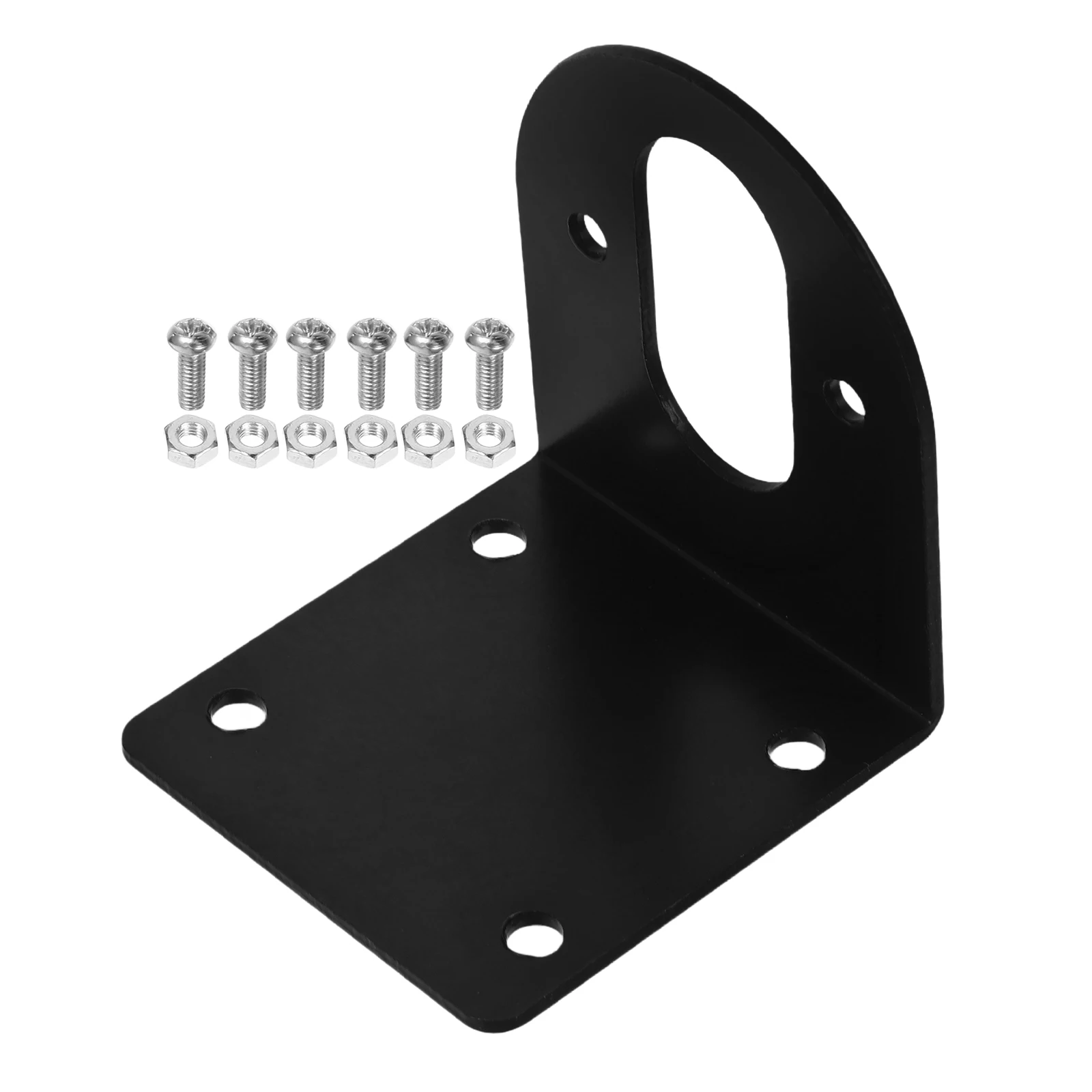 

Sturdy Metal Motor Bracket L-Shaped Gear Mounting Stand Steel Holder for Electric Motors DIY Professional Projects