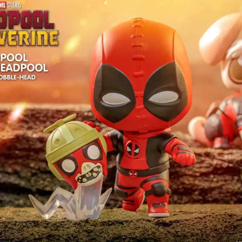 ฟิกเกอร์ Deadpool และ Wolverine blind BOX Q สไตล์ Deadpool กล่องลึกลับ Kawaii สำหรับตุ๊กตาของขวัญเด็ก