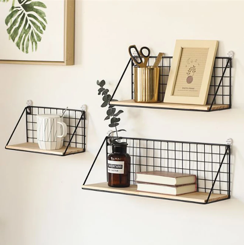 Wall Shelf Organizer Holder Kitchen Supplies Hanging Storage Cabinet Organizer for Home/ Bathroom/ Household Items