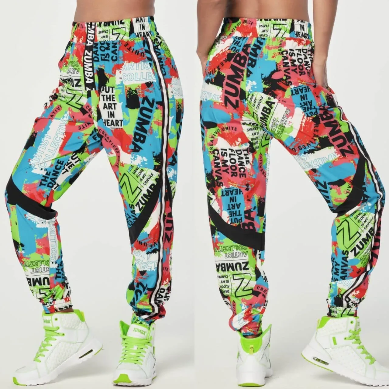 

New 2025 Men's Fashion Trend Trousers American Zumba Printing Comfortable Casual Breathable Sweat-absorbing Dance Trousers